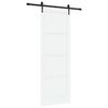vidaXL Porte coulissante ORKDAL Blanc 83 x 232 cm Bois de pin massif