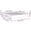 vidaXL Cadre de lit sans matelas 150x200 cm bois massif de ch&ecirc;ne