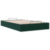 vidaXL Cadre de lit ottoman sans matelas vert fonc&eacute; 120x200 cm velours