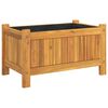 vidaXL Jardini&egrave;re avec doublure 54x31x30 cm bois massif d'acacia