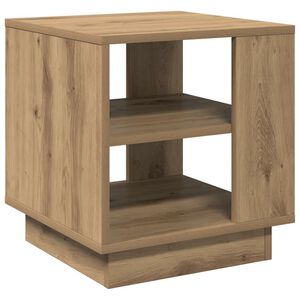 vidaXL Table basse ch&ecirc;ne artisanal 40x40x43 cm bois d'ing&eacute;nierie