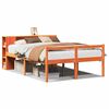 vidaXL Lit biblioth&egrave;que sans matelas cire marron 150x200cm bois massif