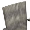 vidaXL Ensemble &agrave; manger de jardin 9 pcs Gris