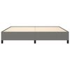 vidaXL Cadre de lit sans matelas gris fonc&eacute; 200x200 cm tissu