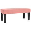 vidaXL Sommier &agrave; lattes de lit avec matelas rose 120x190 cm velours