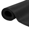 vidaXL Tapis de sol Noir 1 x 5 m Caoutchouc