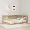 vidaXL T&ecirc;te de lit de rangement Ch&ecirc;ne Sonoma 135 cm Bois d'ing&eacute;nierie