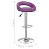 vidaXL Tabouret de bar Violet Similicuir