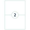 rillprint &Eacute;tiquettes autocollantes 210x148 mm 1000 feuilles Blanc
