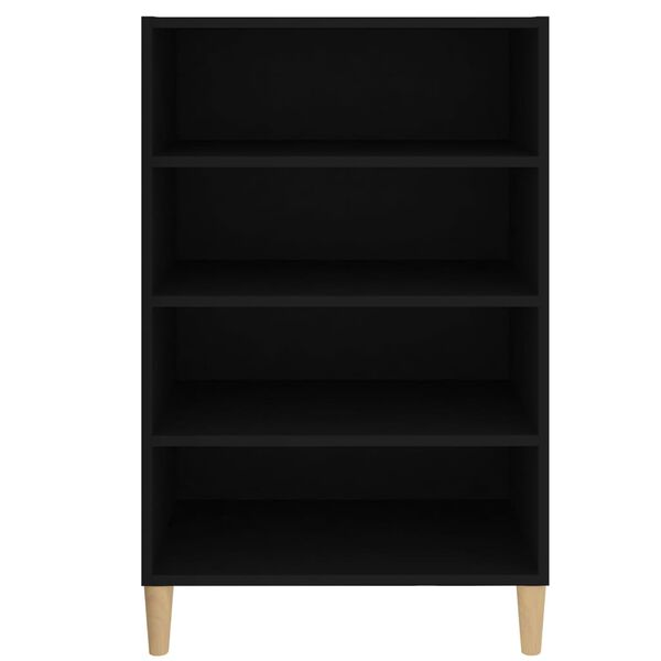 vidaXL Buffet noir 57x35x90 cm bois d'ingénierie