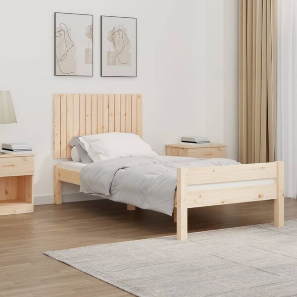 vidaXL T&ecirc;te de lit murale 95,5x3x60 cm Bois massif de pin