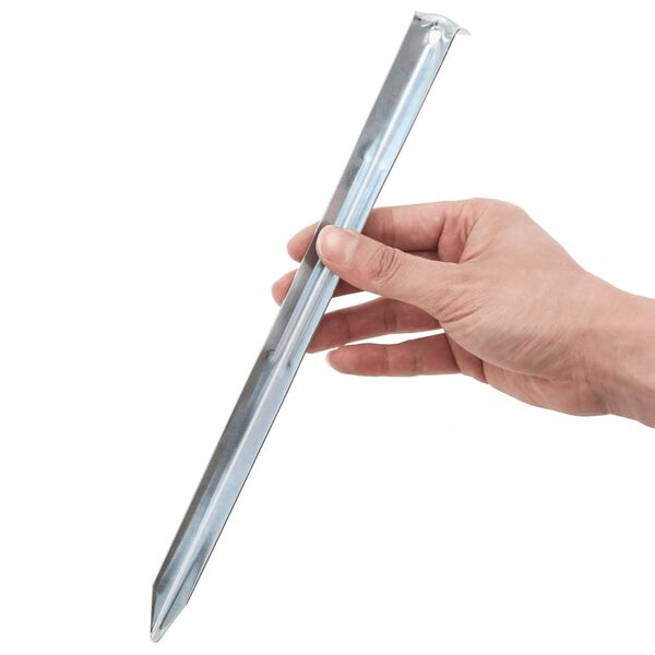 vidaXL Piquets de tente 24 pcs 30 cm &Oslash;20 mm acier galvanis&eacute;