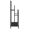 vidaXL Porte-v&ecirc;tements Ch&ecirc;ne noir 60 x 30 x 100,5 cm Bois d'ing&eacute;nierie
