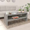 vidaXL Table basse Sonoma gris 100x40x40 cm Bois d'ing&eacute;nierie