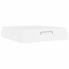 vidaXL Cadre de lit avec matelas avec matelas 2 pcs Blanc PVC