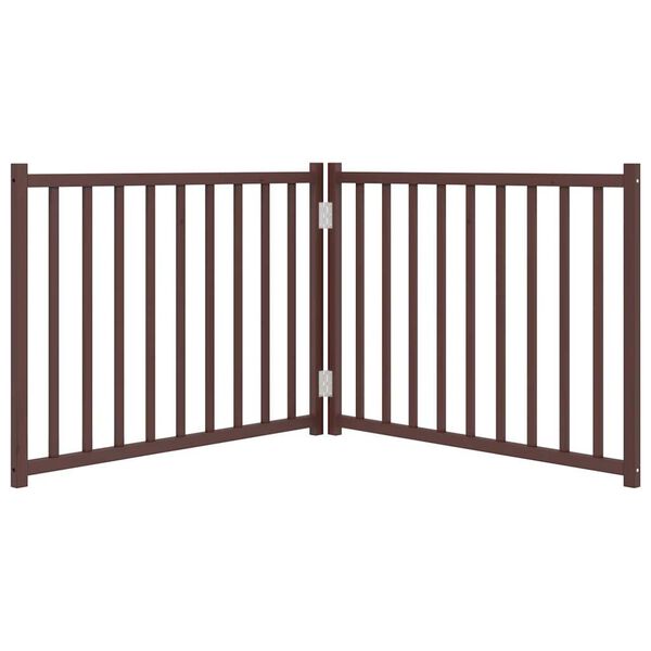 vidaXL Barri&egrave;re pour chien pliable 2 panneaux 160 cm bois sapin massif