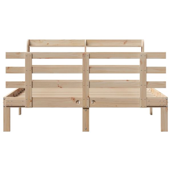 vidaXL Cadre de lit avec t&ecirc;te de lit sans matelas 160x200 cm