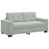 vidaXL Canap&eacute; causeuse gris clair 180x77x82 cm velours
