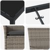 vidaXL Ensemble de salle &agrave; manger pour jardin 9 pcs Gris polyrotin