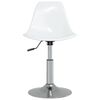 vidaXL Chaises pivotantes &agrave; manger lot de 6 blanc PP