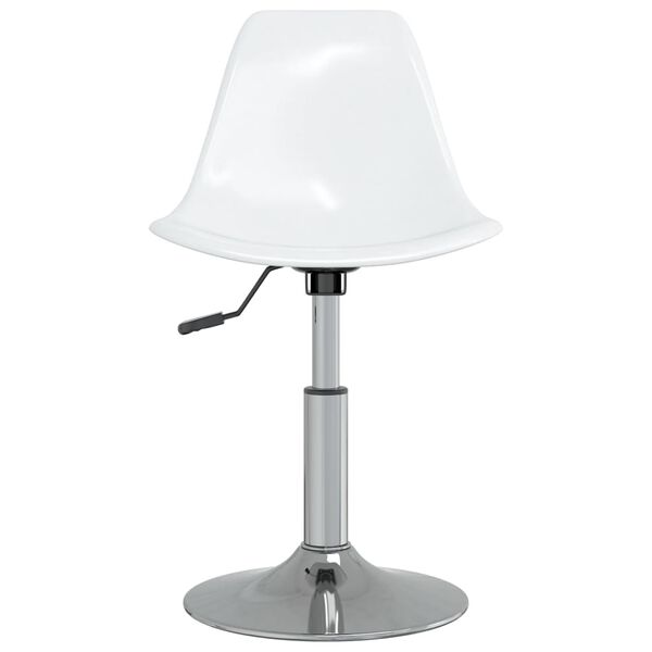 vidaXL Chaises pivotantes &agrave; manger lot de 6 blanc PP