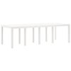 vidaXL Ensemble de salle &agrave; manger pour jardin 9 pcs Blanc