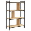 vidaXL Biblioth&egrave;que &agrave; 4 niveaux ch&ecirc;ne sonoma 76x32x123 cm