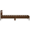 vidaXL Cadre de lit sans matelas avec t&ecirc;te de lit 100x200 cm