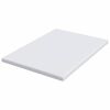 vidaXL Surmatelas Blanc 140 x 190 cm Tissu Jacquard