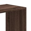 vidaXL Biblioth&egrave;que ch&ecirc;ne marron 68,5x32x68,5 cm bois d'ing&eacute;nierie