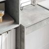 vidaXL Bureau avec tiroir 2 pcs Gris b&eacute;ton