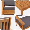 vidaXL Ensemble de canap&eacute; de jardin avec coussin 2 pcs Anthracite