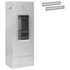vidaXL Four &agrave; fumer 3 pcs Argent&eacute; Acier galvanis&eacute;