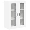vidaXL Cabinet en verre mural PORTO Blanc 60 x 31 x 80 cm