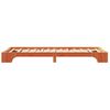 vidaXL Cadre de lit Brun cire 90 x 200 cm Pin massif
