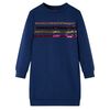 Robe sweatshirt pour enfants bleu marine 92