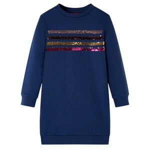 vidaXL Robe sweatshirt pour enfants bleu marine 92
