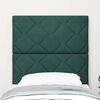vidaXL T&ecirc;te de lit avec t&ecirc;te de lit Vert fonc&eacute; 80 cm Velours
