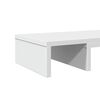 vidaXL Support de moniteur &eacute;l&eacute;vateur r&eacute;glable blanc bois d'ing&eacute;nierie