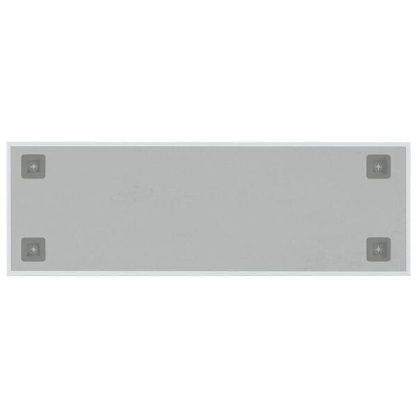 vidaXL Tableau noir magn&eacute;tique mural blanc 60x20 cm verre tremp&eacute;