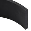 vidaXL Bordure en caoutchouc de chasse-neige noir 300x8x1 cm