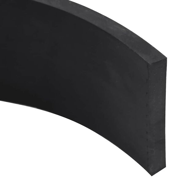 vidaXL Bordure en caoutchouc de chasse-neige noir 300x8x1 cm