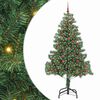 vidaXL Sapin de No&euml;l Vert 210 cm PVC