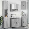 vidaXL Ensemble de mobilier de salle de bain 5 pcs Gris Sonoma