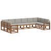 vidaXL Ensemble de canap&eacute;s d'ext&eacute;rieur 10 pc Gris Naturel et Clair