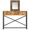 vidaXL Table de Toilette Marron 100 x 40 x 120 cm Bois d'Acacia Massif