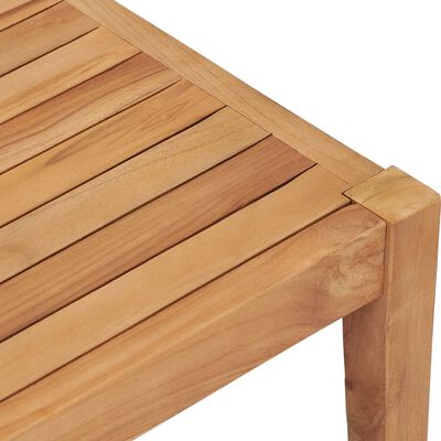 vidaXL Table de jardin 90,5x55,5x30,5 cm Bois de teck solide