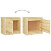 vidaXL Table de chevet 40x30,5x40 cm Bois de sapin massif