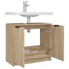 vidaXL Armoire salle de bain Ch&ecirc;ne sonoma 64,5x33,5x59 cm