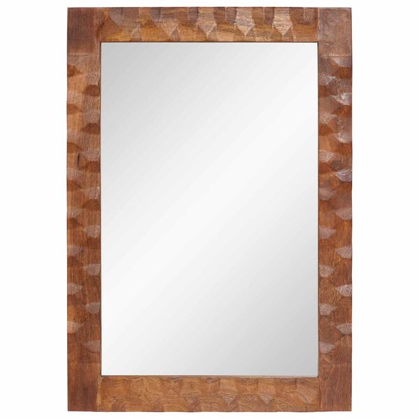 vidaXL Miroir de salle de bain Finition Acacia Brun 50 x 70 x 2,5 cm